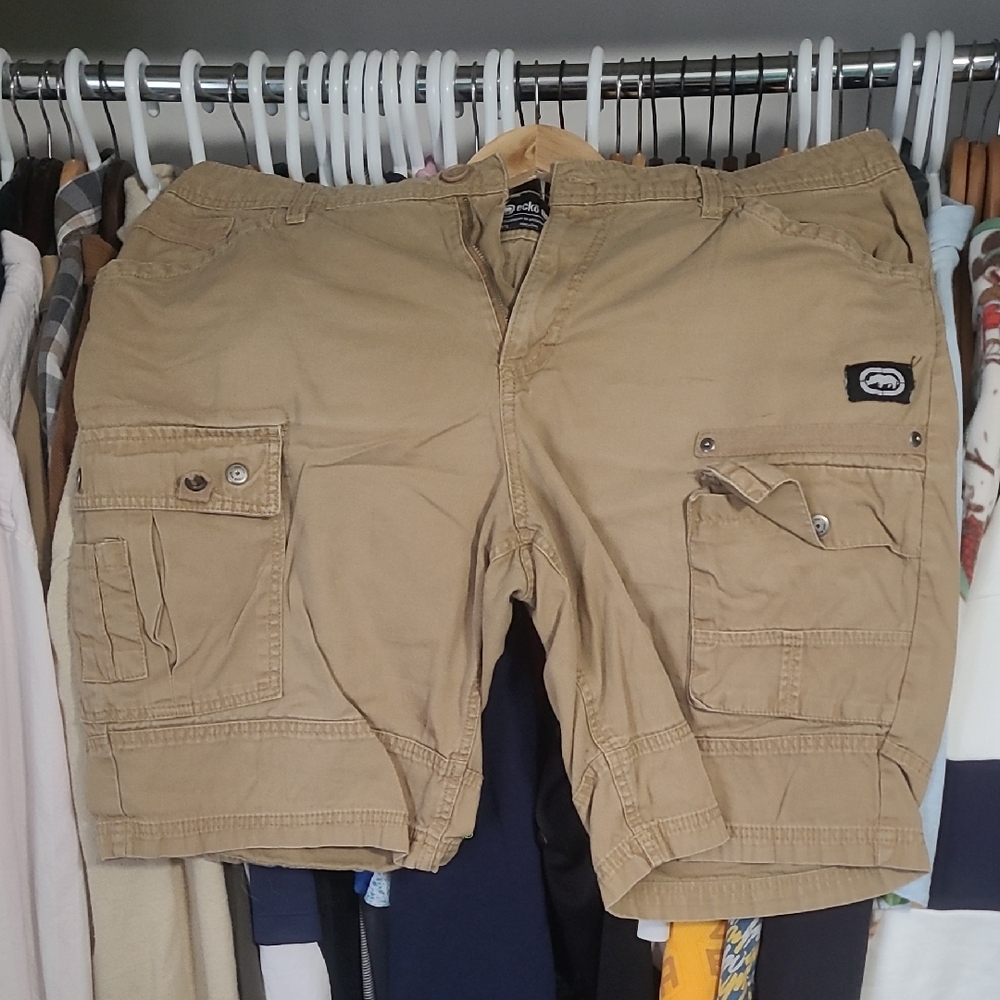 Ecko Unlimited Men's Khaki Cargo Shorts